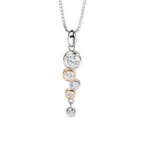 Fiorelli Bubble Drop Pendant with Yellow Gold Plating