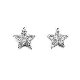Star Stud Earrings with Cubic Zirconia