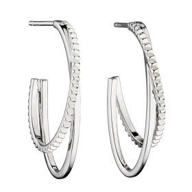 Fiorelli Textured Double Hoop Earrings