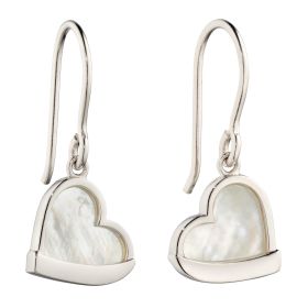Fiorelli Heart Drop Earrings with Mother of Pearl Centre