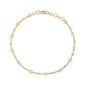Discs and Chain Bracelet in 9ct Gold