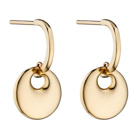 Bold Organic Open Circle Earrings in 9ct Gold