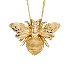 Detailed Bee Pendant in 9ct Gold