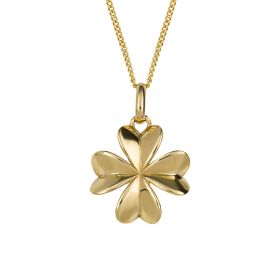 Four Leaf Clover Pendant in 9ct Gold