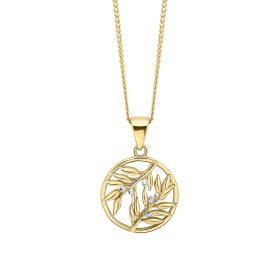 Olive Branch Pendant in 9ct Gold