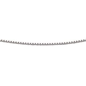Rhodium Plated Box Chain with Extender 41cm-46cm