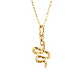 Snake Necklace with Yellow Gold Plating