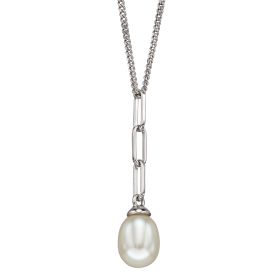 Fiorelli Chain Drop Pendant with Fresh Water Pearl