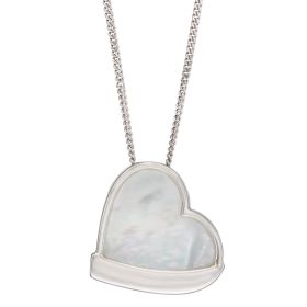 Fiorelli Heart Pendant with Mother of Pearl Centre