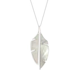 Split Leaf Double Pendant with Mother of Pearl