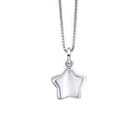 Star Locket Pendant with Diamond
