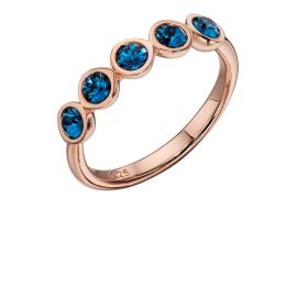 Ring with Montana Blue Crystals