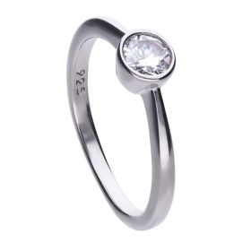 Diamonfire Bezel Carat Ring With Diamonfire Zirconia 0.50ct