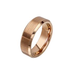 Fred Bennett Brushed and Polished Coffee Plated Tungsten Ring