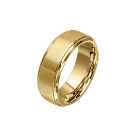 Fred Bennett Brushed Gold Plated Tungsten Ring