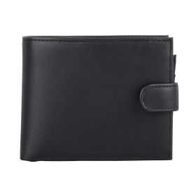 Black Leather Wallet (W018)