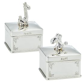 Giraffe and Zebra Tooth and Curl Boxes
